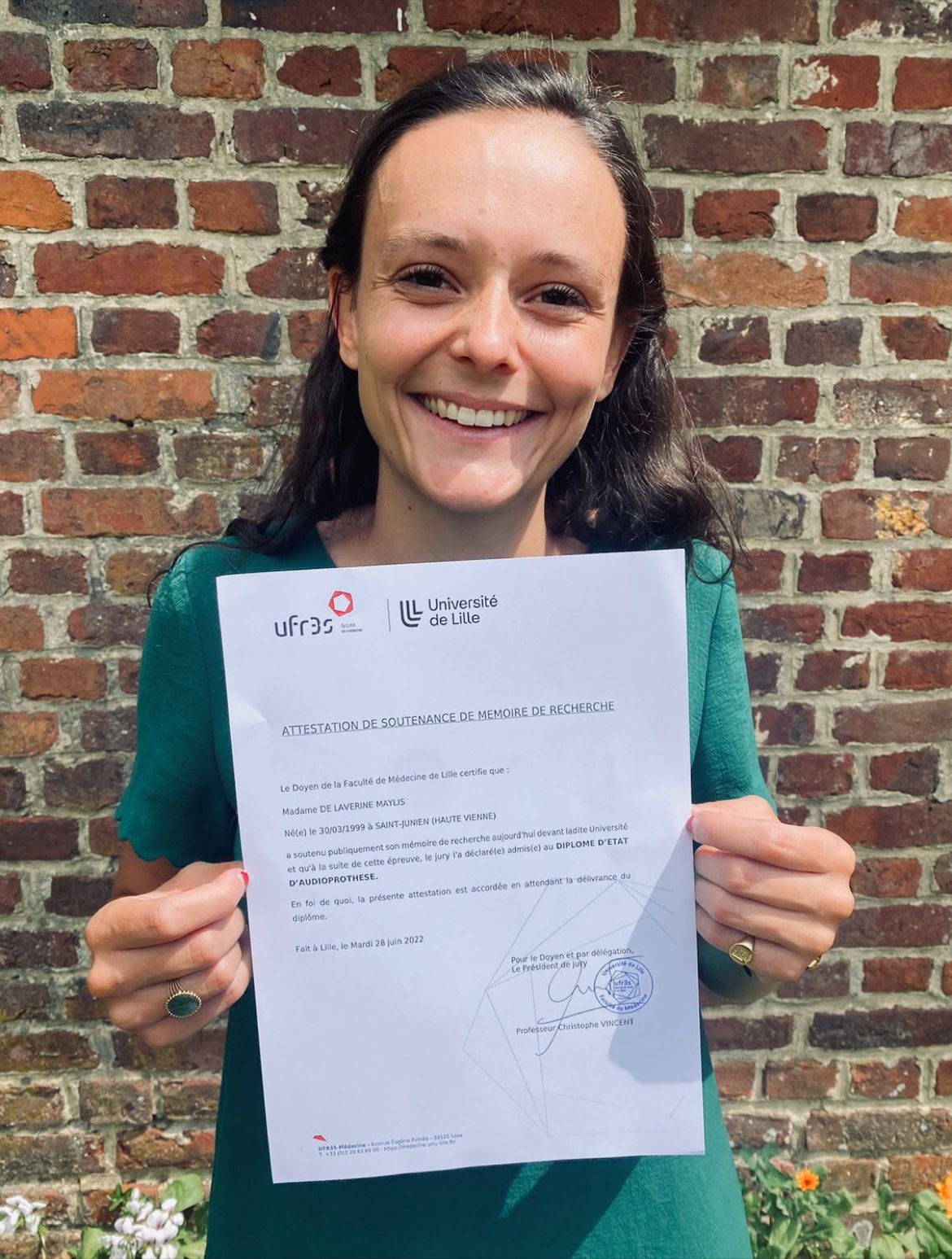 Maylis de Laverie audioprothésiste Bordeaux